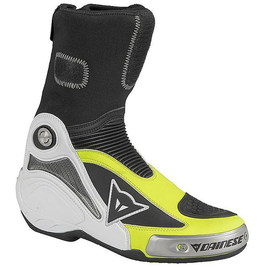Dainese R AXIAL Pro IN Motorcycle Boots Black Yellow Fluo