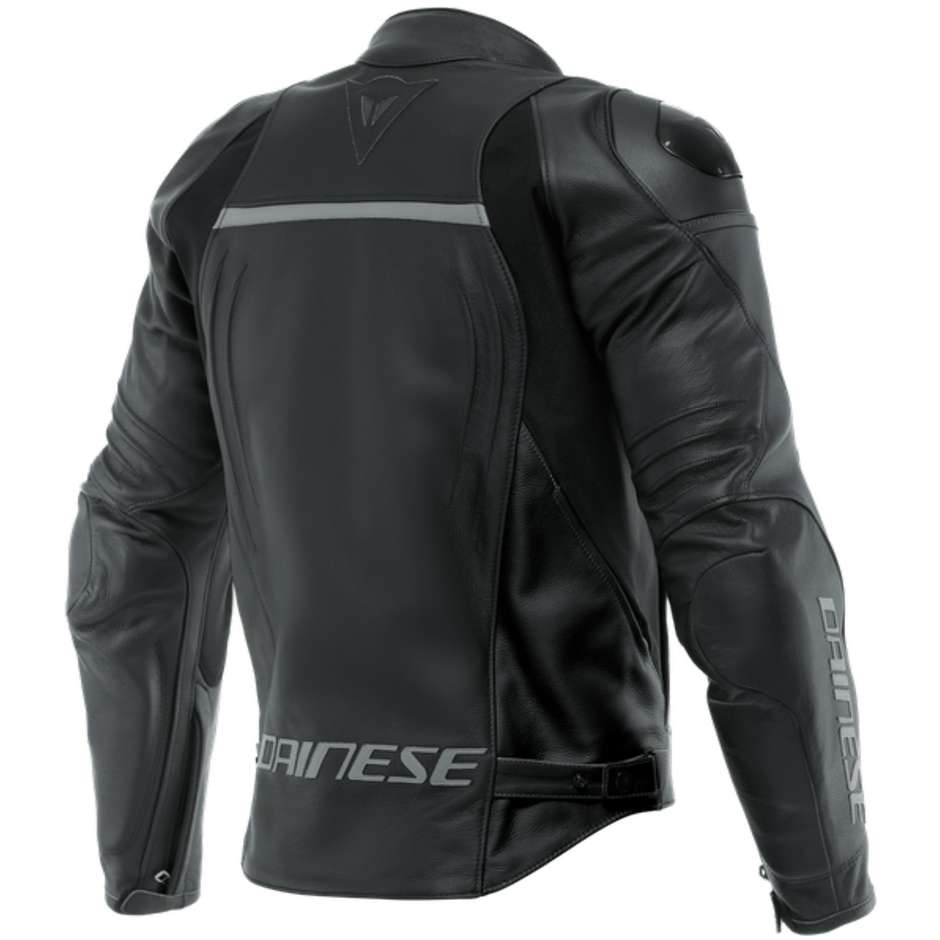 Dainese RACING 4 Black Black Leather Motorcycle Jacket