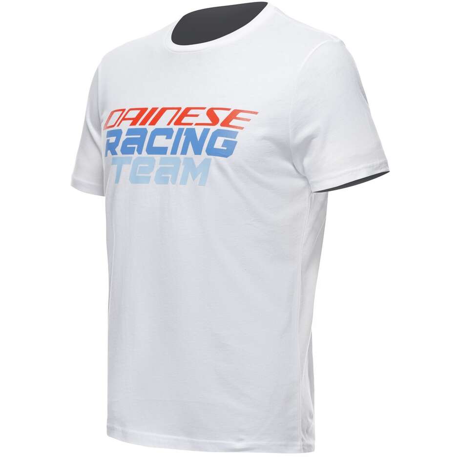 Dainese RACING Casual Maillot Moto Blanc T-Shirt Décontracté