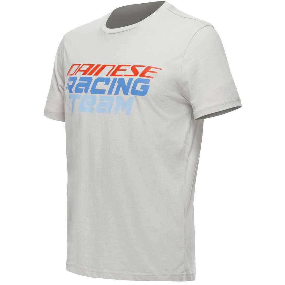 Dainese RACING Casual Motorcycle Jersey Gray Red Red Casual T-Shirt