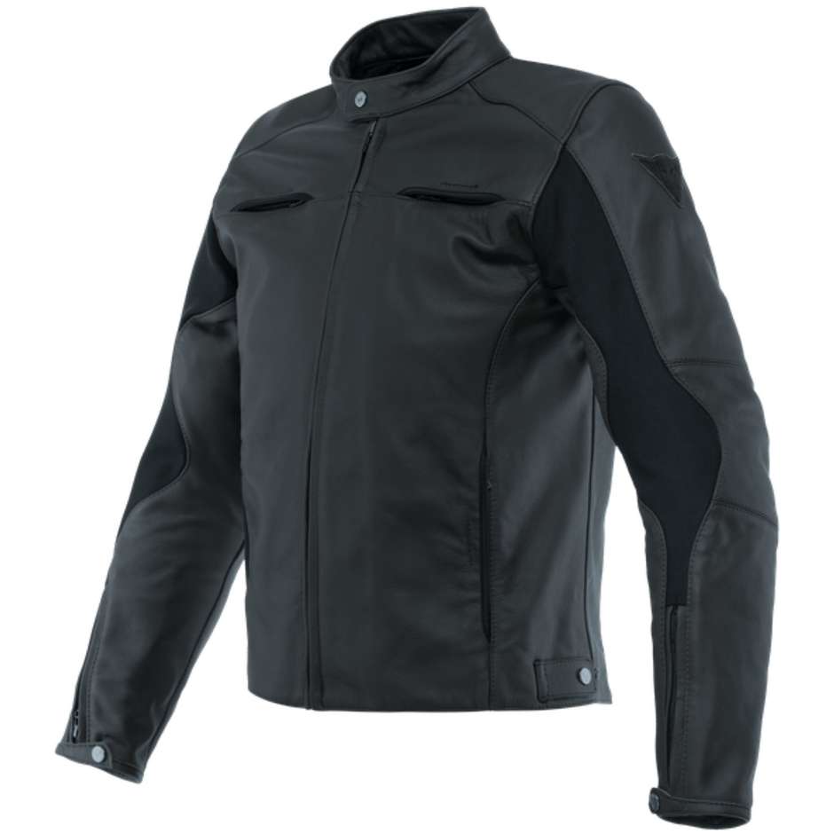 Dainese RAZON 2 Black Leather Motorcycle Jacket