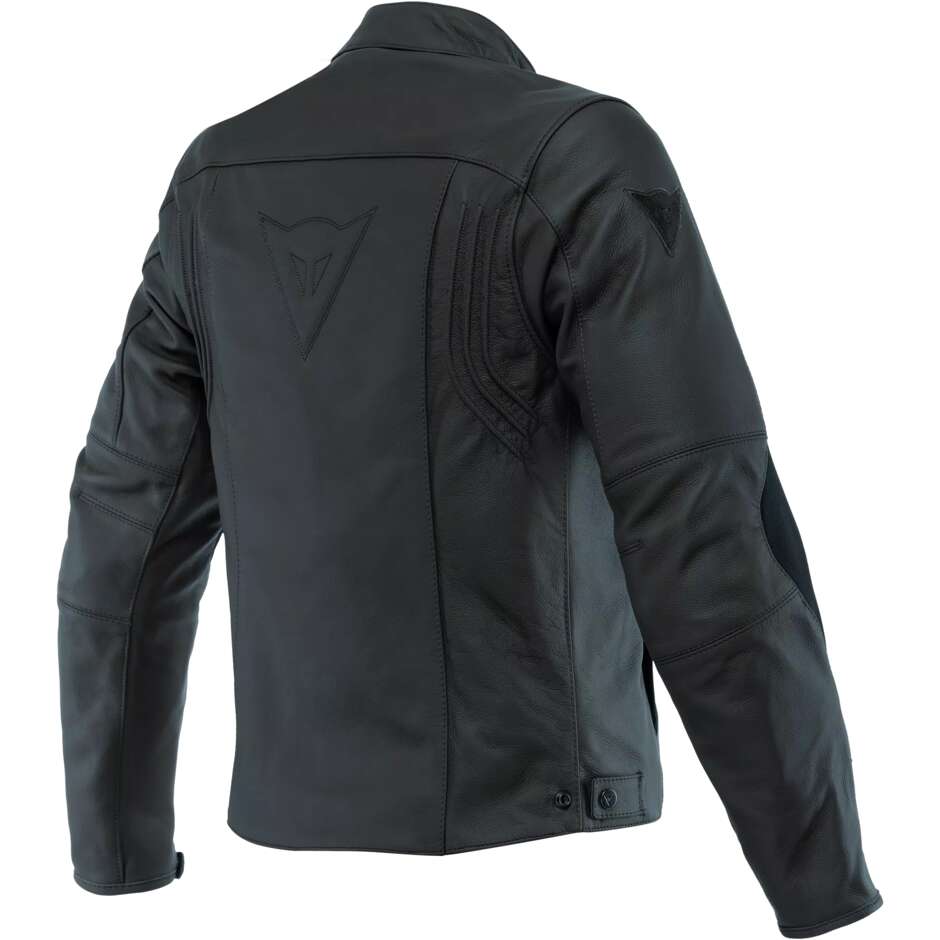 Dainese RAZON 2 Leather Motorcycle Jacket # Black