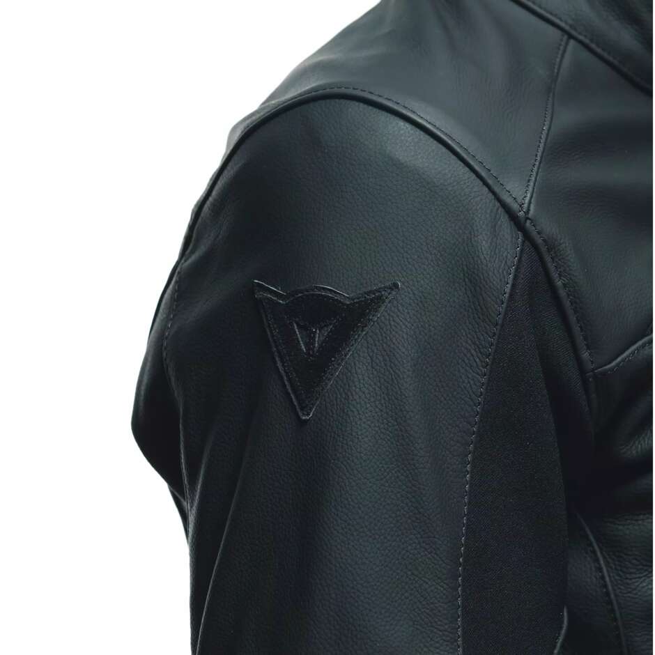 Dainese RAZON 2 Leather Motorcycle Jacket # Black