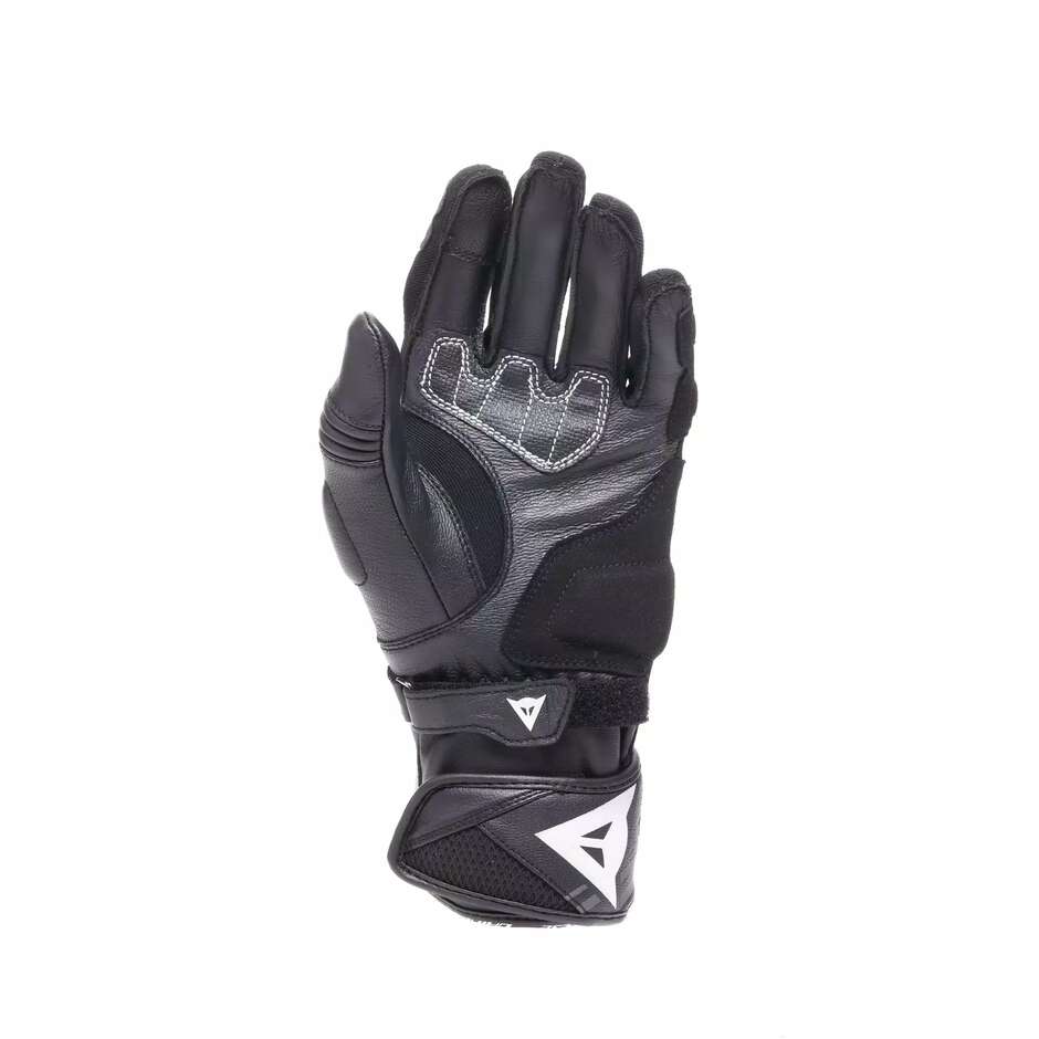 Dainese REACTO CARBON LONG GLOVES Black Anthracite Leather Motorcycle Gloves