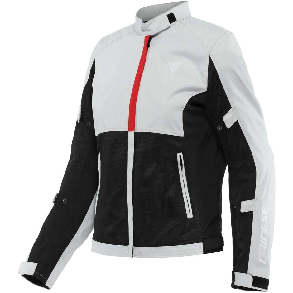 Dainese RISOLUTA AIR TEX LADY Women's Summer Motorcycle Jacket Ice Gray ...