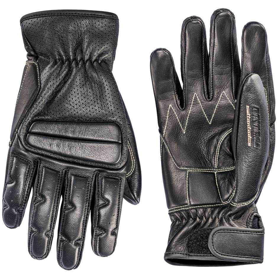 Dainese SABHA Black Leather and Fabric Motorcycle Gloves