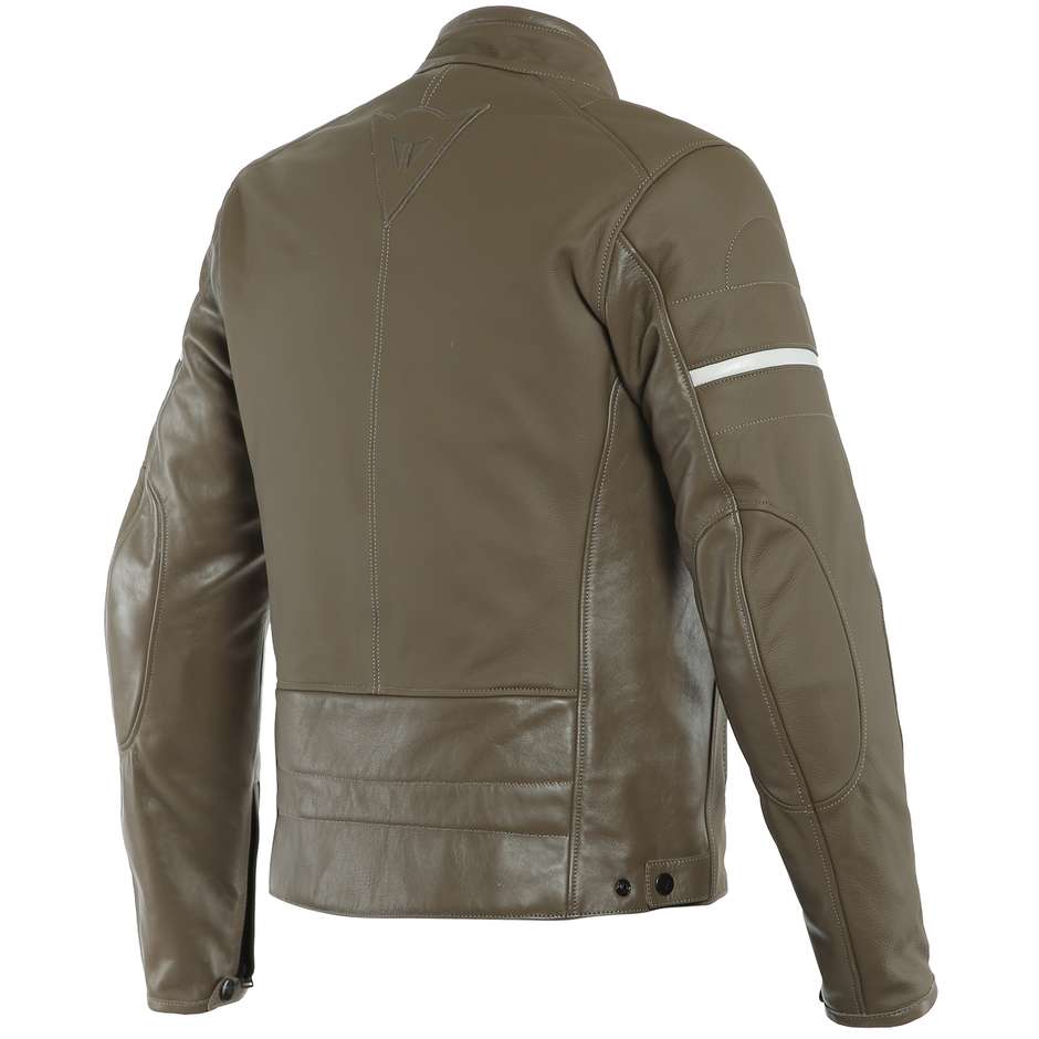 Dainese SAINT LOUIS Light Brown Leather Motorcycle Jacket