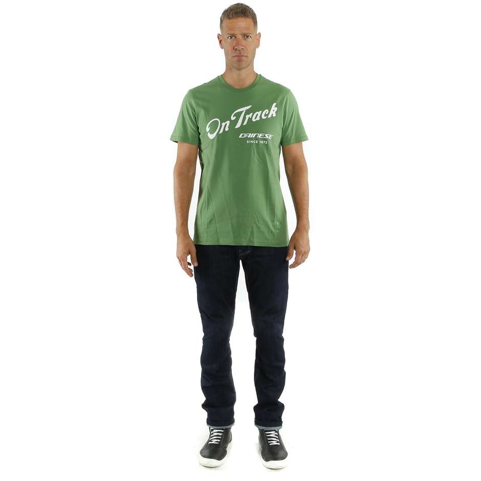 Dainese Short Sleeve Jersey PADDOCK TRACK T-SHIRT Green