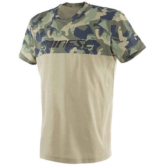 Dainese Short Sleeved T-Shirt CAMO-TRACKS Camouflage Camo