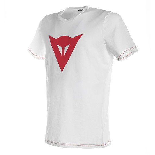 Dainese SPEED DEMON Lässiges T-Shirt Weiß Rot