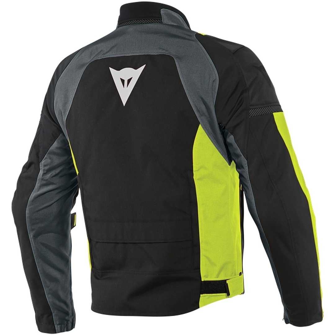 Dainese SPEED MASTER D-DRY Fabric Motorcycle Jacket Black Yellow Fuo ...