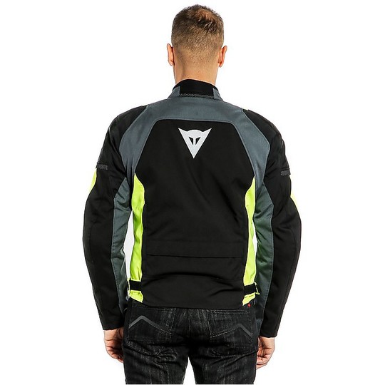 Dainese SPEED MASTER D-DRY Fabric Motorcycle Jacket Black Yellow Fuo