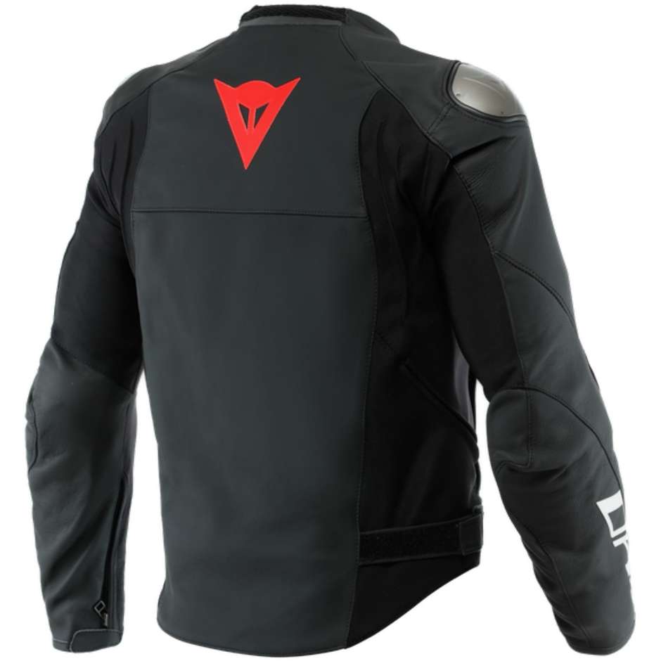 Dainese SPORTIVA Leather Motorcycle Jacket Black