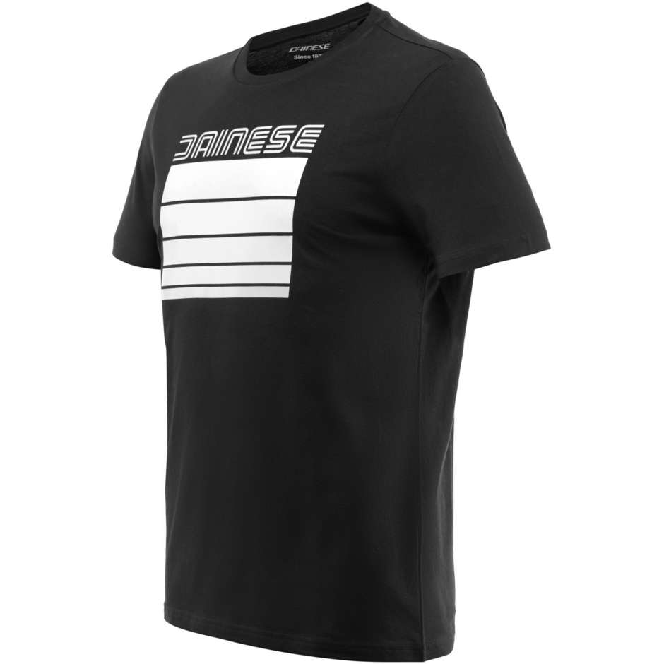 Dainese STRIPES Casual Motorcycle Jersey Black White