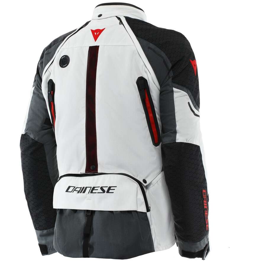 Dainese SUPER ADVENTURE ABSOLUTESHELL Glacier Grey Iron Gate Red Motorradjacke