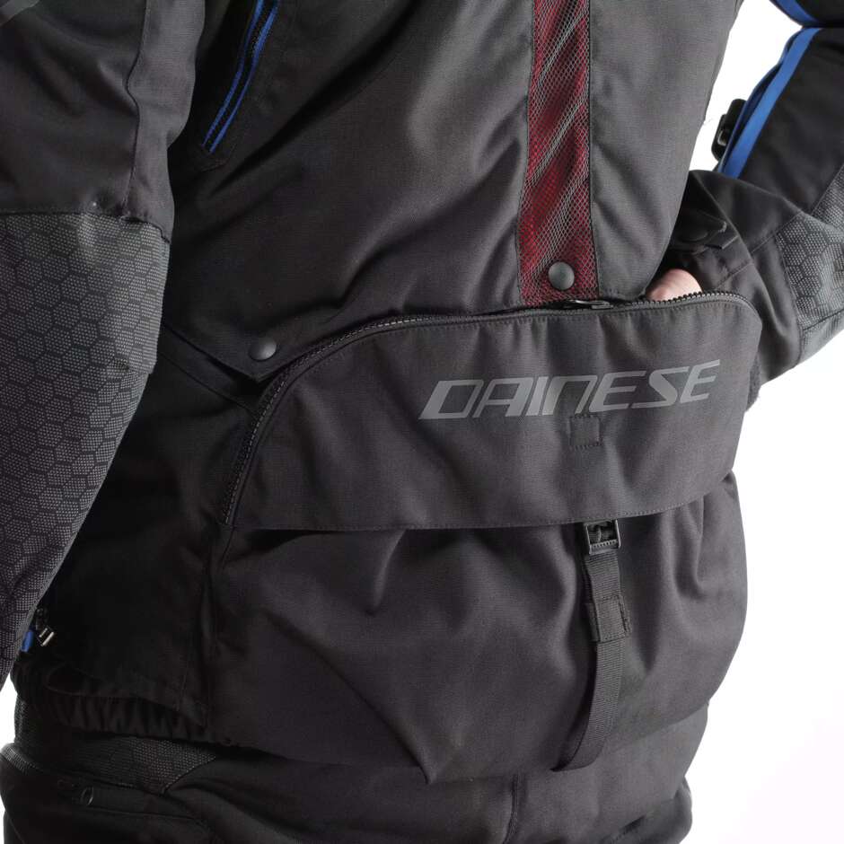 Dainese SUPER ADVENTURE ABSOLUTESHELL Motorcycle Jacket # Black Black Blue