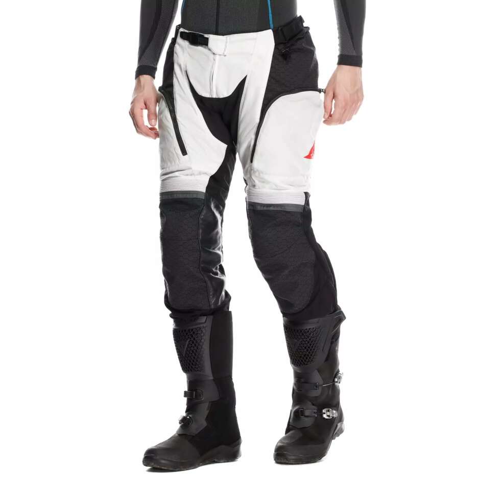 Dainese SUPER ADVENTURE ABSOLUTESHELL Motorcycle Pants # Black Glacier Grey Red