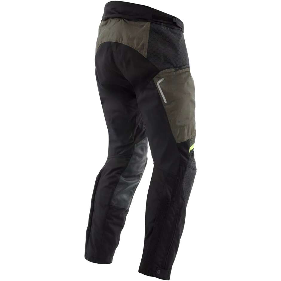 Dainese SUPER ADVENTURE ABSOLUTESHELL Motorcycle Pants # Black TARMAC Fluo Yellow
