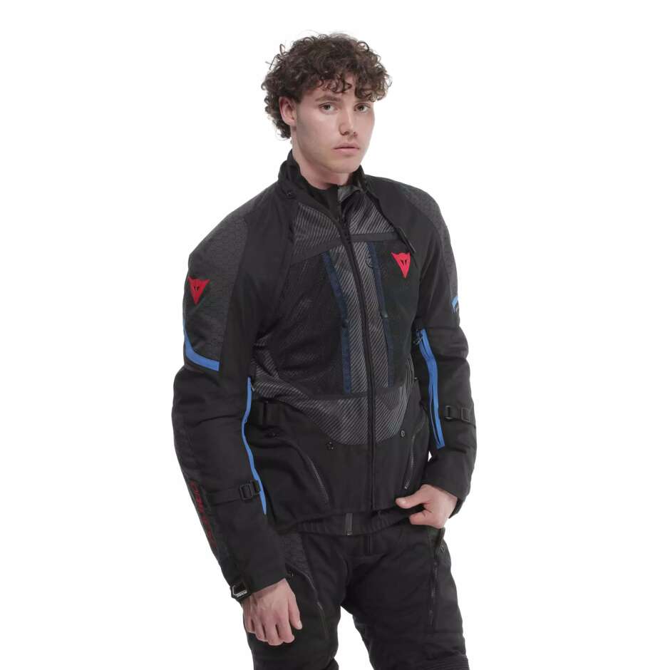 Dainese SUPER ADVENTURE ABSOLUTESHELL Motorradjacke # Schwarz Schwarz Blau