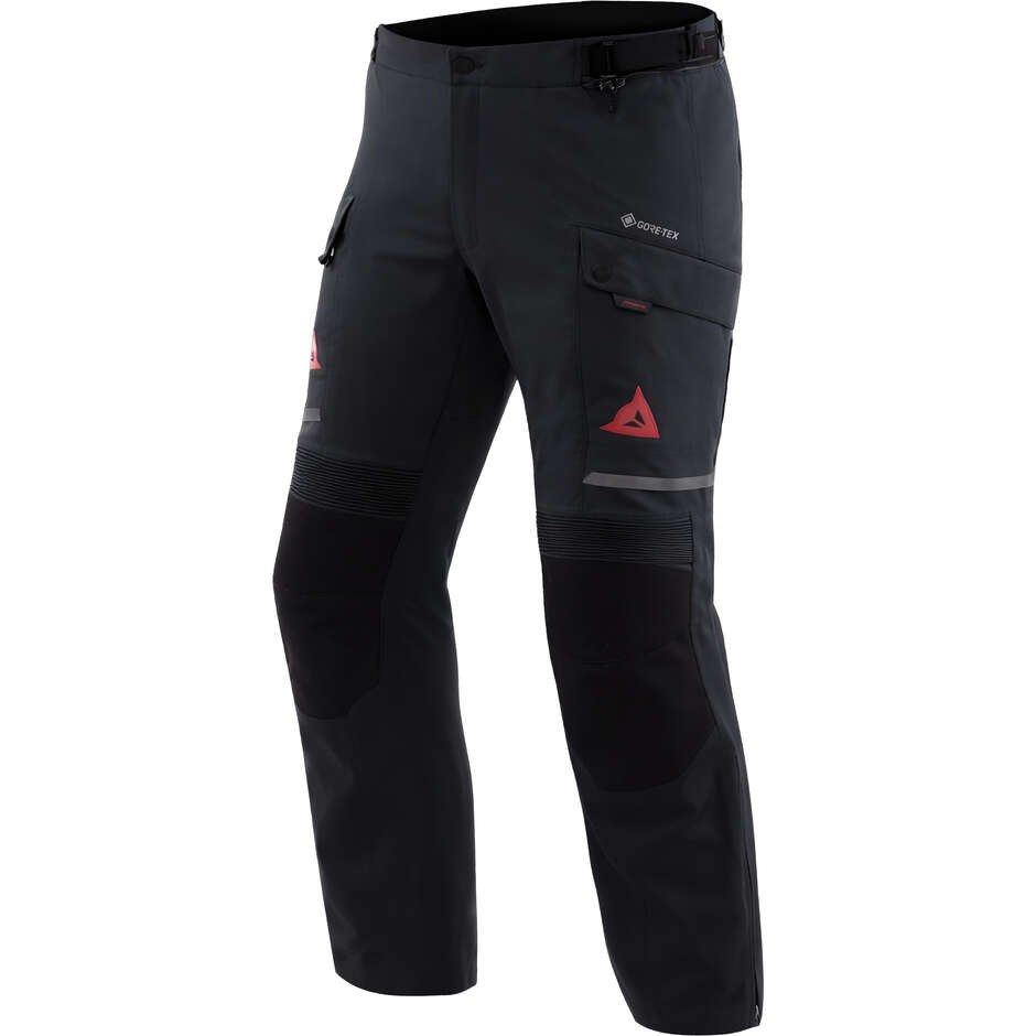 Dainese SUPER EXPEDITION GORE-TEX Motorcycle Pants Black Red