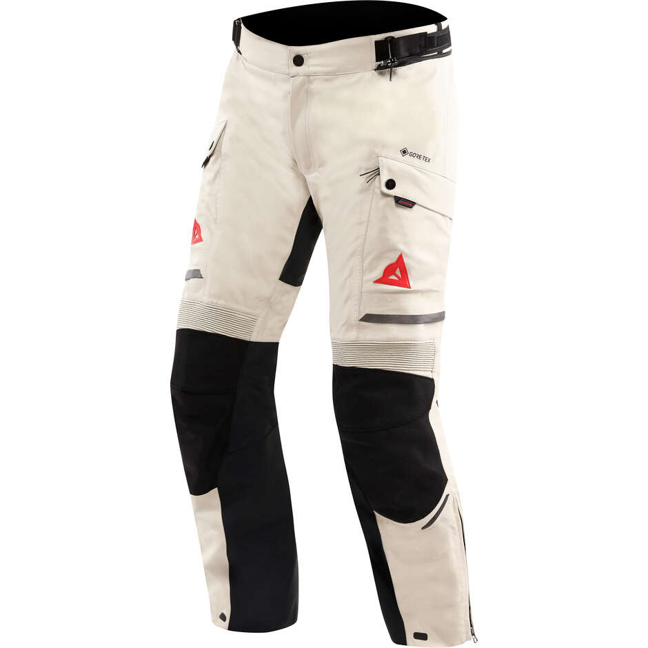 Dainese SUPER EXPEDITION GORE-TEX Motorradhose Grau/Rot