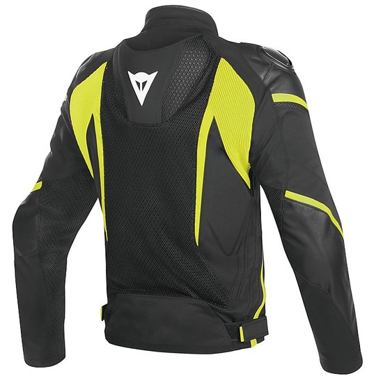Dainese Super Rider Fabric Jacket D-Dry Black Fluo Yellow