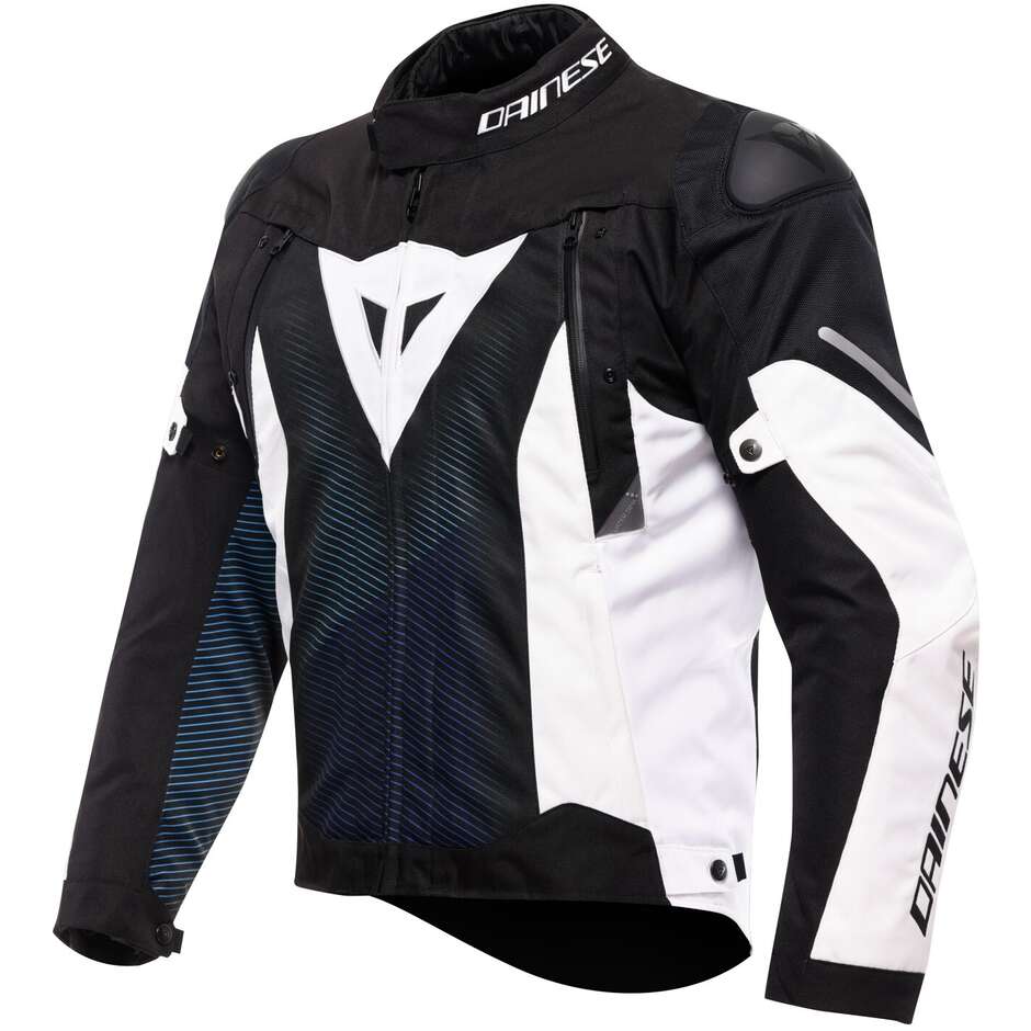 Dainese SUPER SPRINT D-DRY Motorradjacke Schwarz Weiß