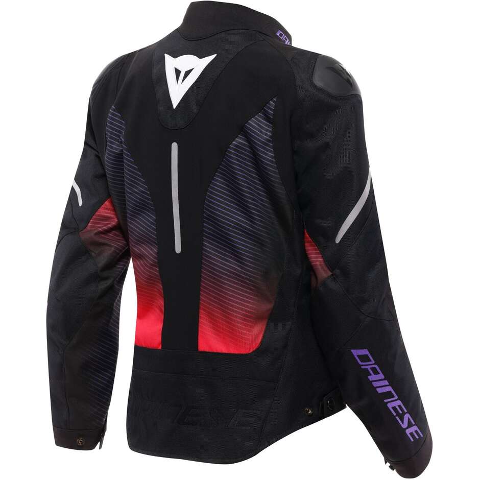 Dainese SUPER SPRINT D-DRY WMN Damen Motorradjacke Schwarz Fuchsia Weiß