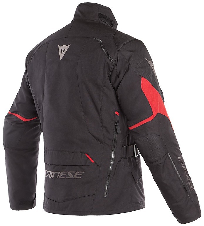 Dainese TEMPEST 2 D-DRY D-Dry Fabric Motorcycle Jacket Black Red