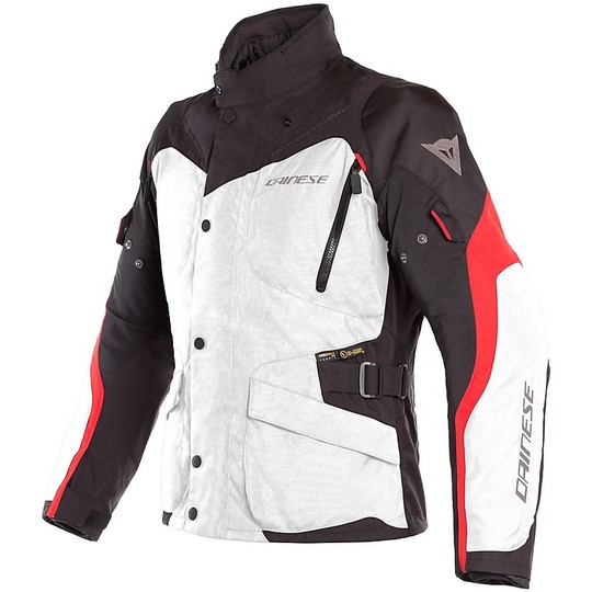 Dainese TEMPEST 2 D-DRY D-Dry Fabric Motorcycle Jacket Black Red
