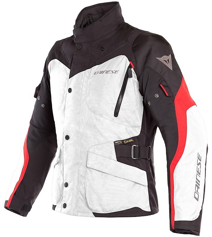 Dainese TEMPEST 2 D-DRY D-Dry Fabric Motorcycle Jacket Black Red