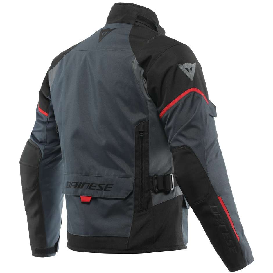 Dainese TEMPEST 3 D-DRY Motorcycle Jacket Black Lava Red