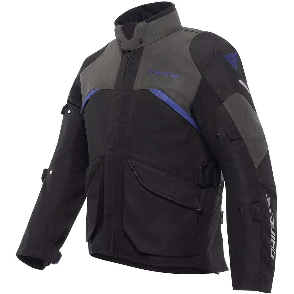 Dainese TEMPEST 4 D-DRY Motorcycle Jacket Black Raven Blue