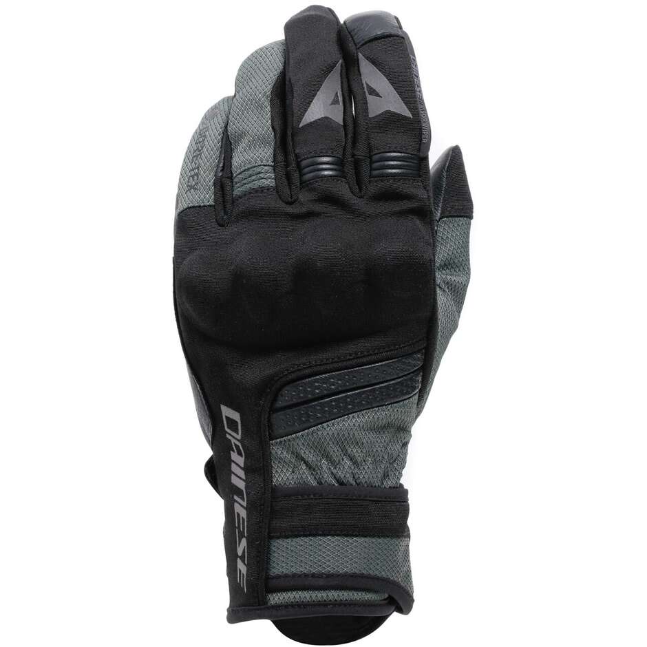 Dainese TEYDE GORE-TEX Motorcycle Gloves Black Military Green