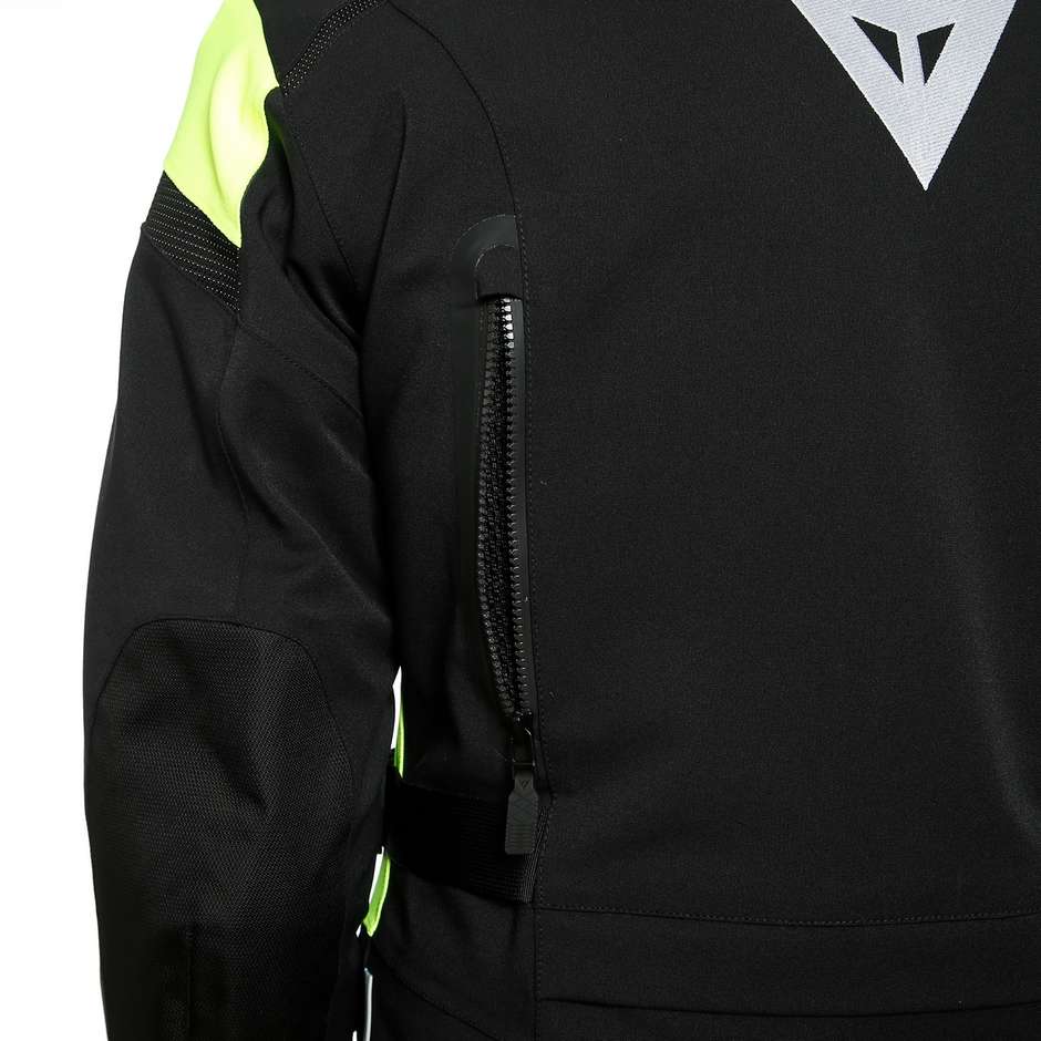 Dainese TONALE D-DRY Black Yellow Fluo Motorcycle Jacket
