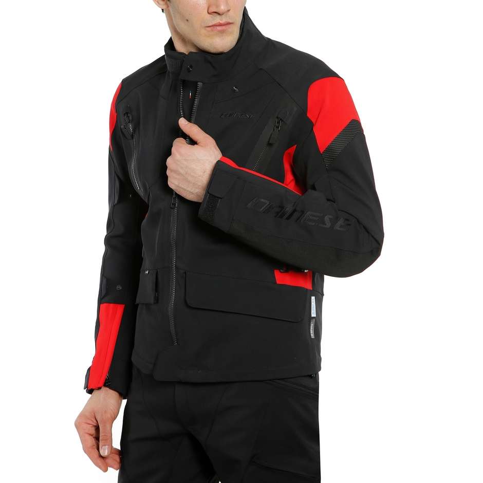 Dainese TONALE D-DRY Schwarze Lavarote Motorradjacke
