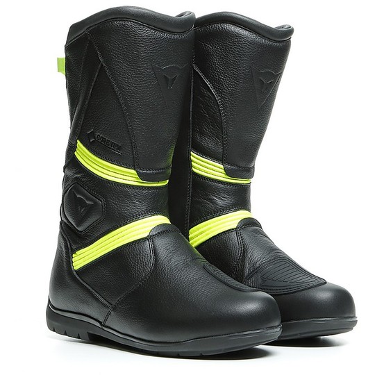 Dainese Touring Motorcycle Boots FULCRUM Gore-Tex Black Yellow Fluo