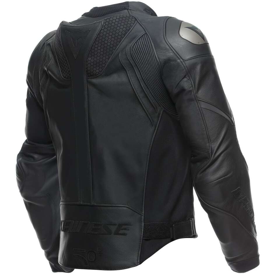 Dainese VALOROSA 50th LTD QDF Black Leather Motorcycle Jacket