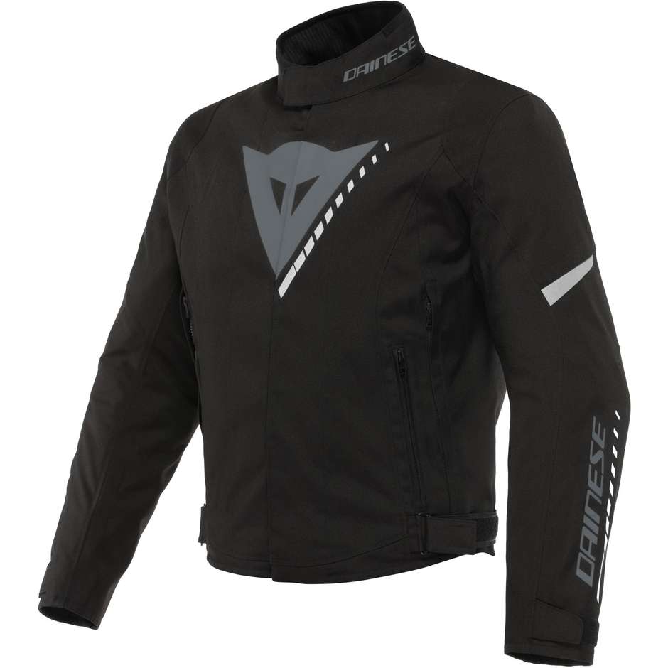Dainese VELOCE D-DRY Motorcycle Jacket Black Charcoal Gray White