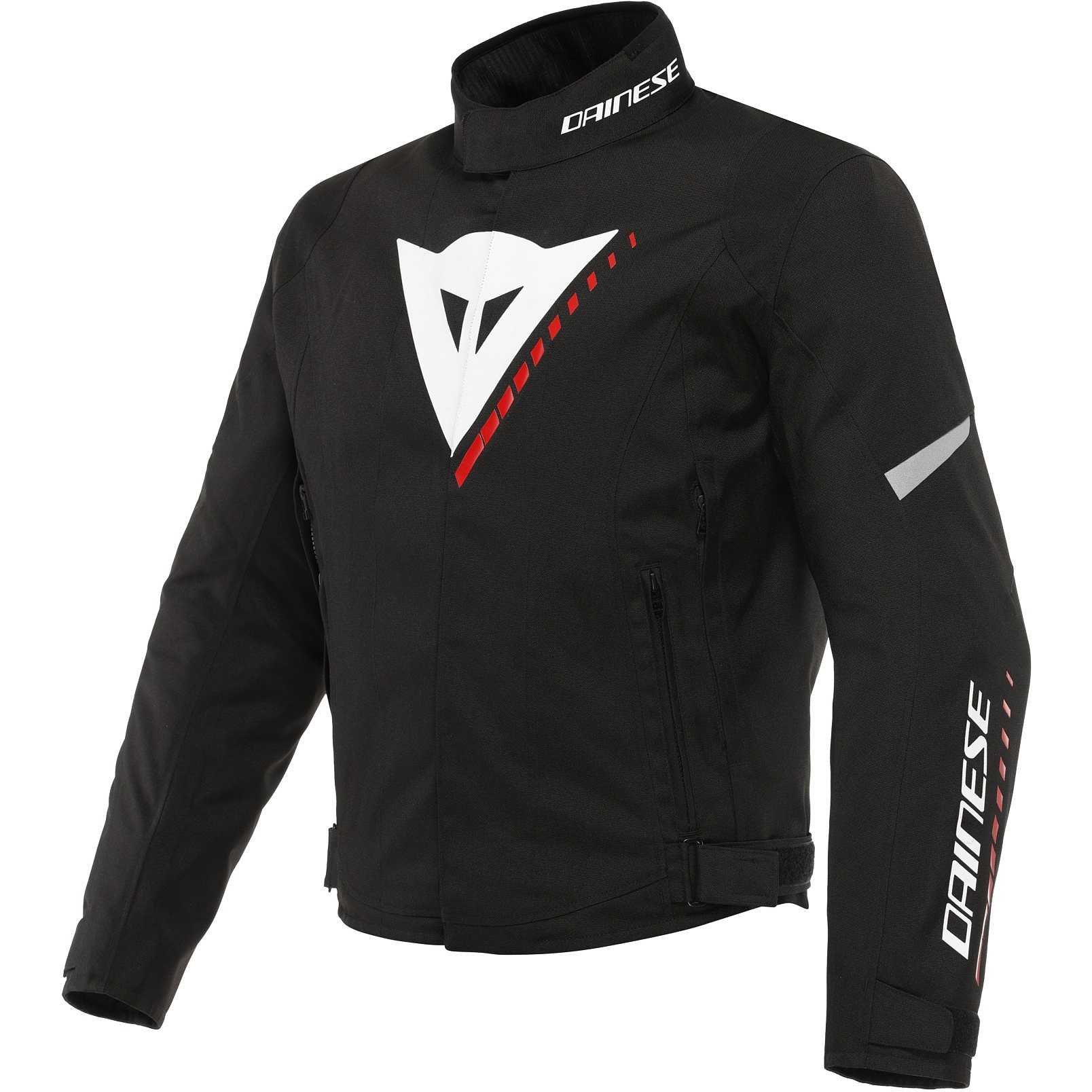 Dainese VELOCE D-DRY Motorcycle Jacket Black White Lava Red For Sale ...