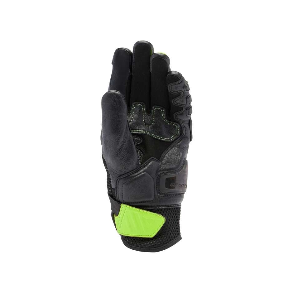 Dainese X-RIDE 2 ERGO-TEK Fluo Black Yellow Leather Motorcycle Gloves