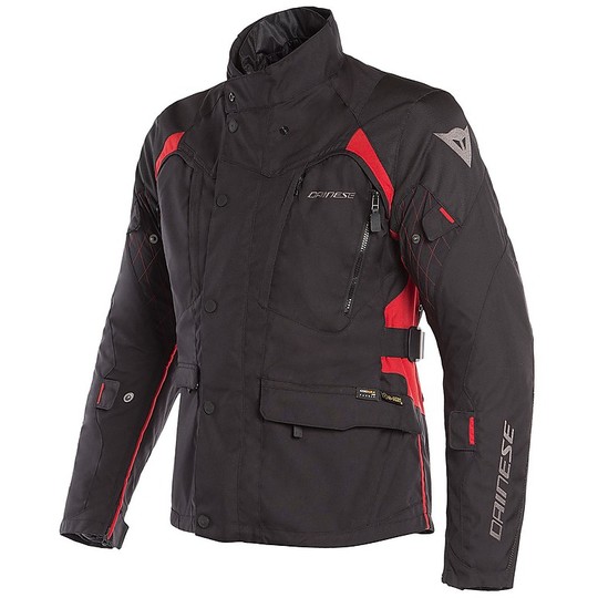 Dainese X-TOURER D-DRY D-Dry Fabric Motorcycle Jacket Black Red