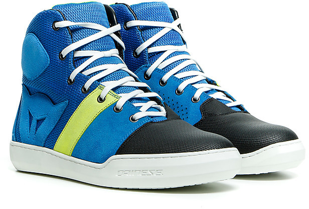 Dainese YORK AIR Summer Sport Motorcycle Sneaker Blue Yellow Fluo