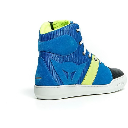 Dainese YORK AIR Summer Sport Motorcycle Sneaker Blue Yellow Fluo