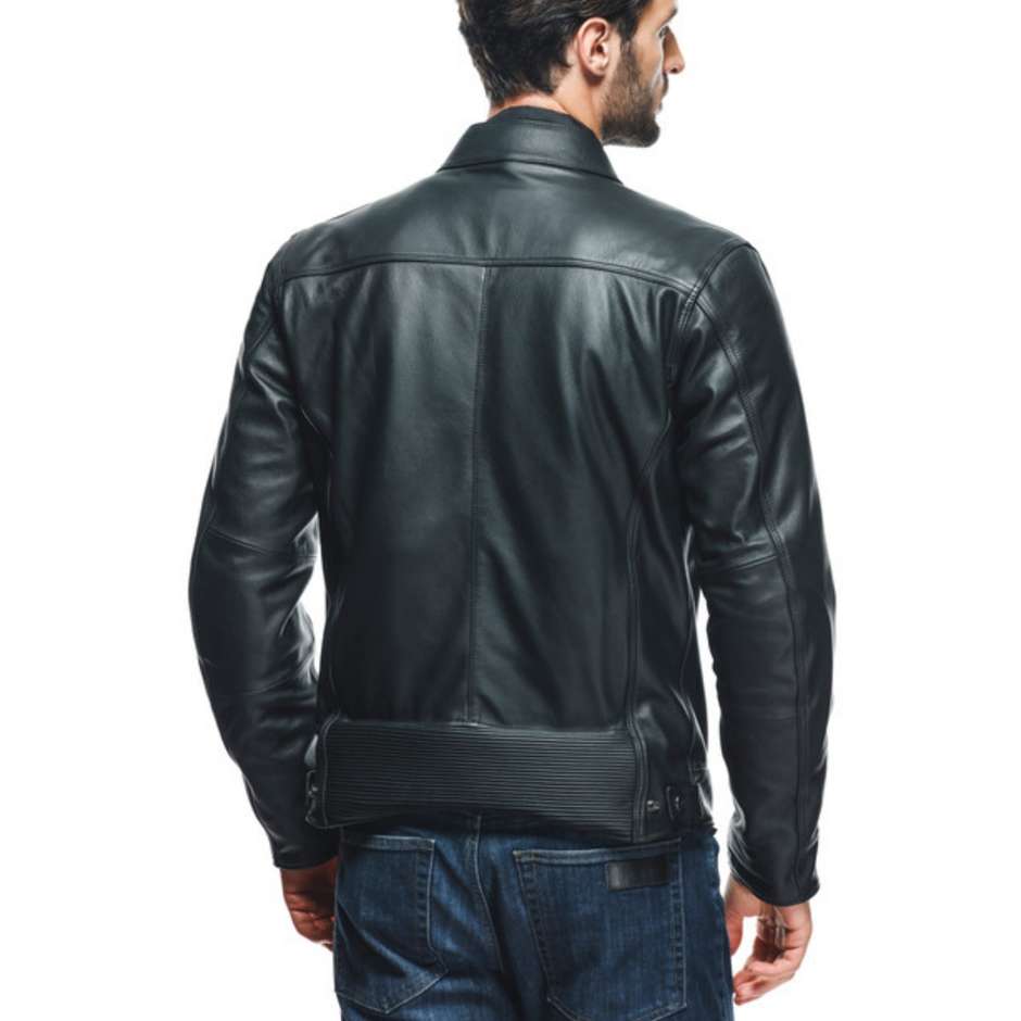 Dainese ZAURAX Custom Leather Motorcycle Jacket Black