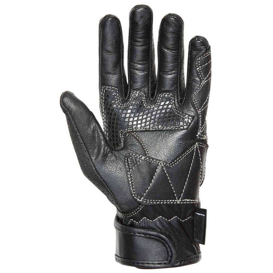 Damen Motorradhandschuhe aus Gms NAVIGATOR Lady Schwarz Leder