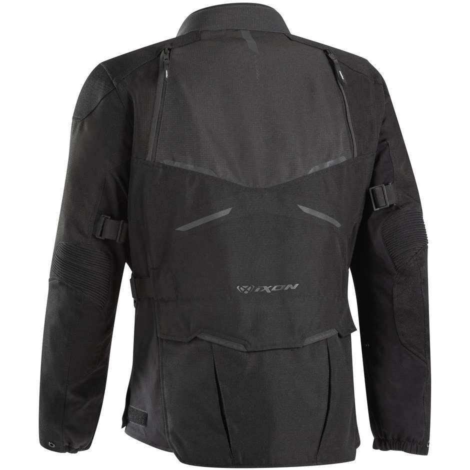 Damen-Motorradjacke aus Adventure Ixon EDDAS LADY C-Size Black Anthracite Fabric