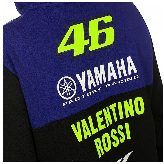 Damen Sweatshirt VR46 Yamaha Vr46 Kollektion Racing Full Hoodie Zip