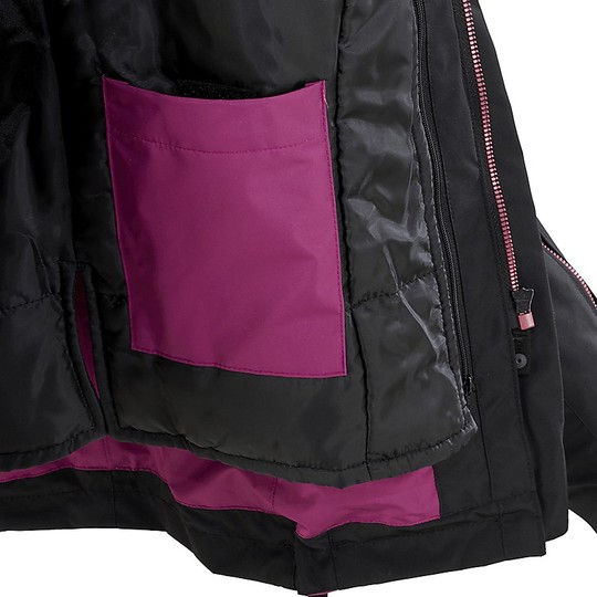 Damen Urban Bike Jacket Spidi STORMY H2Out Schwarz Pink
