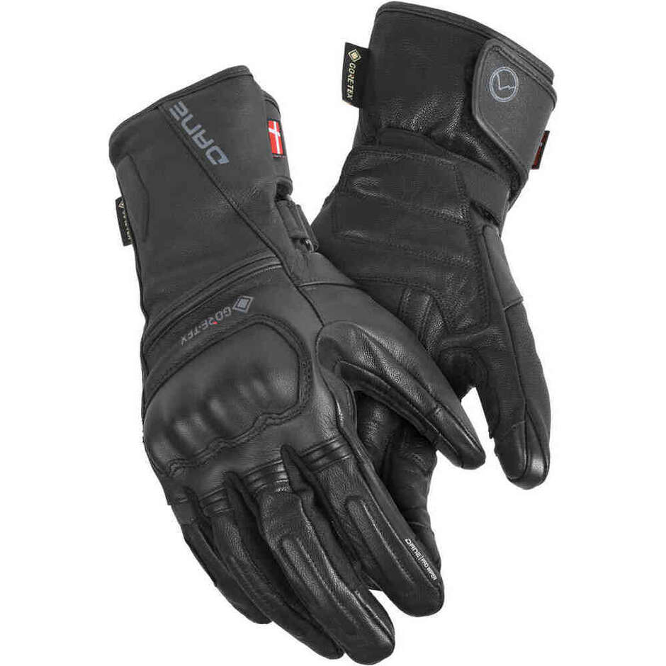 Dane Arthus Gore-Tex Grip Waterproof Motorcycle Gloves Black